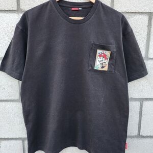Black Graphic Pocket T-Shirt